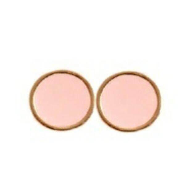 Post Earrings Pink with Gold Halo Studs - Picture 1 of 3